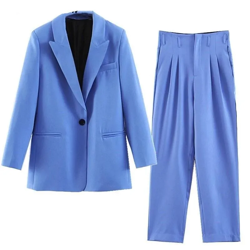 Women Pantsuit With Pleated Pants