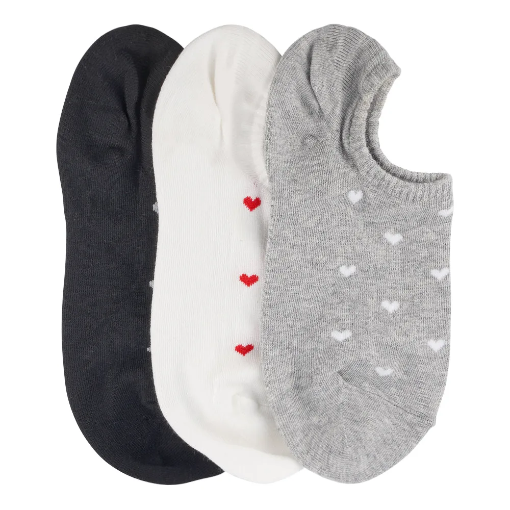 3 PACK CREW HEART SOCKS