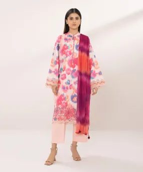 3 Piece - Embroidered Lawn Suit