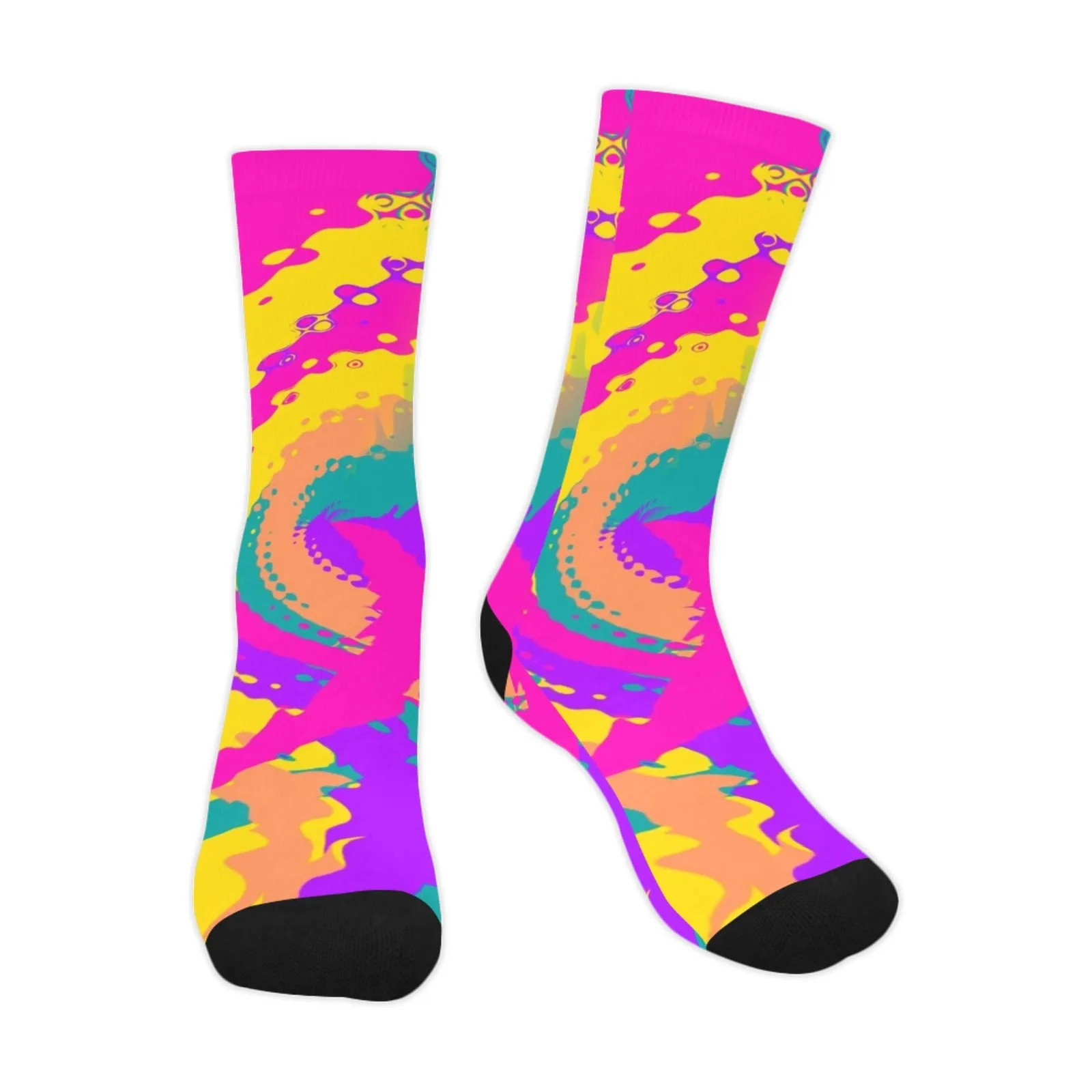 80s Magic Color Blast Smooth-Touch Unisex Crew Socks