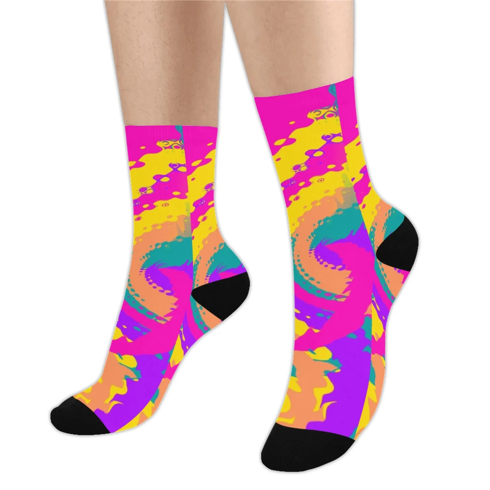 80s Magic Color Blast Smooth-Touch Unisex Crew Socks