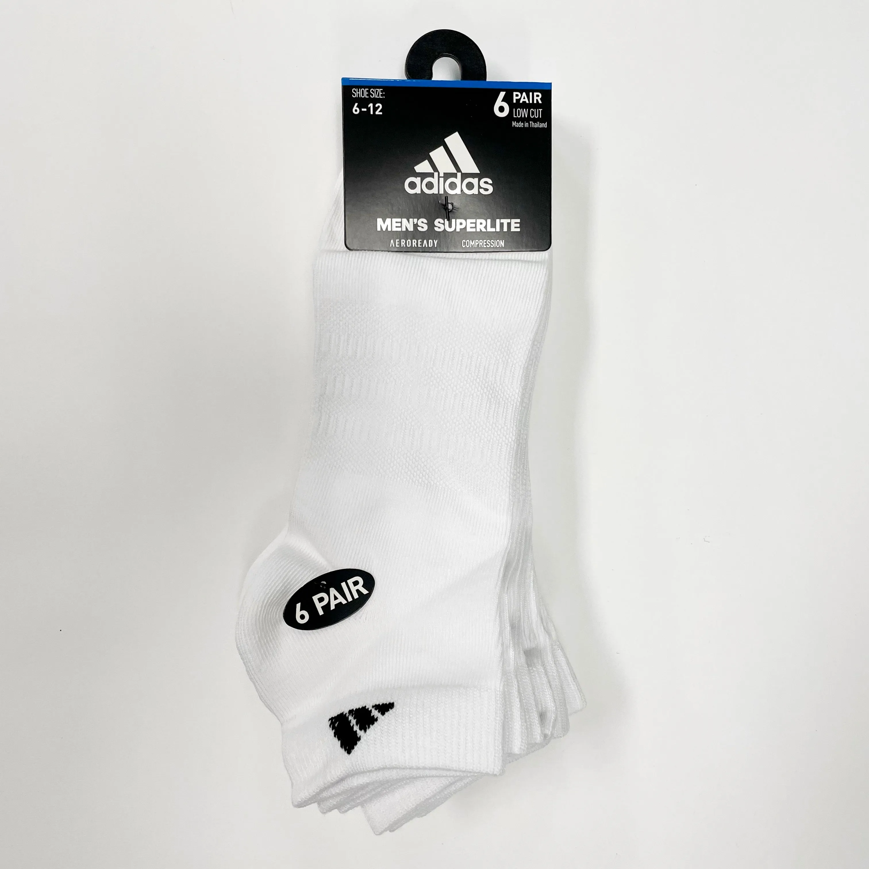 Adidas Men's Superlite low-cut 6 pairs socks