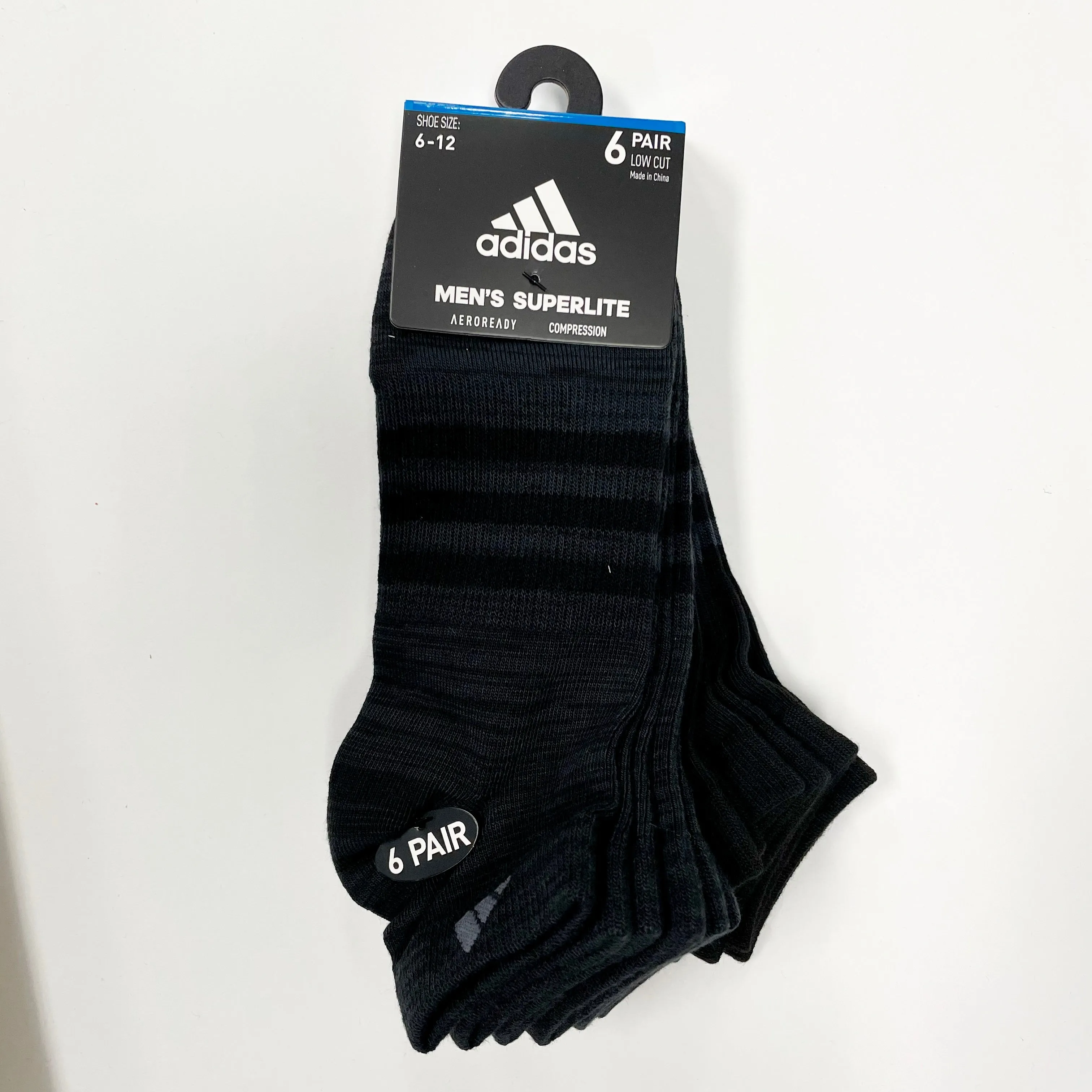 Adidas Men's Superlite low-cut 6 pairs socks