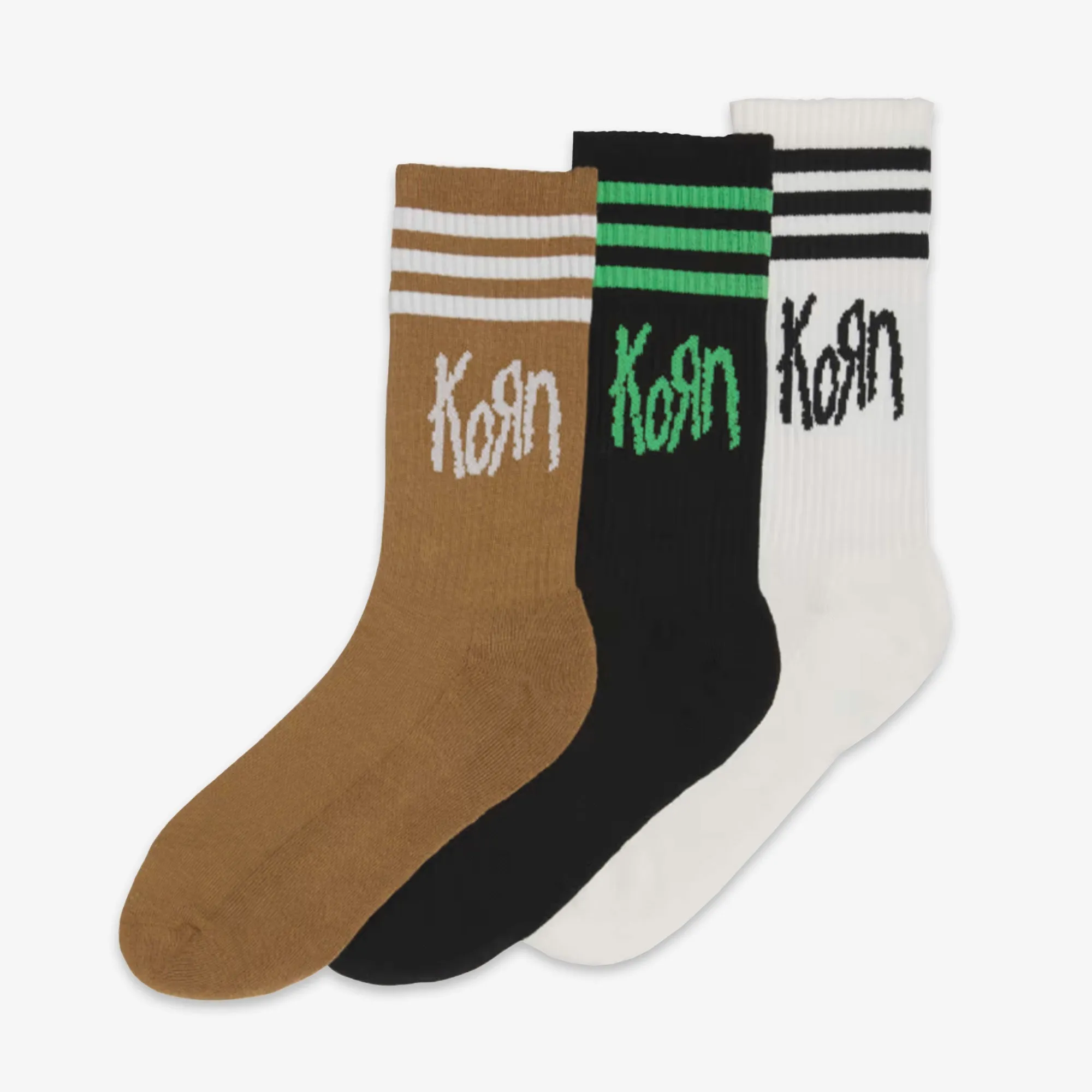 Adidas Originals | KORN SOCKS  { OFF WHITE/BLACK/BROWN DESERT