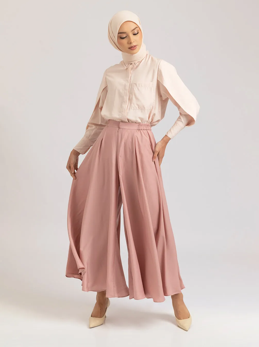 ANIKA PANTS PLAIN PINK