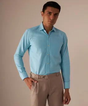 Aqua Oxford Shirt