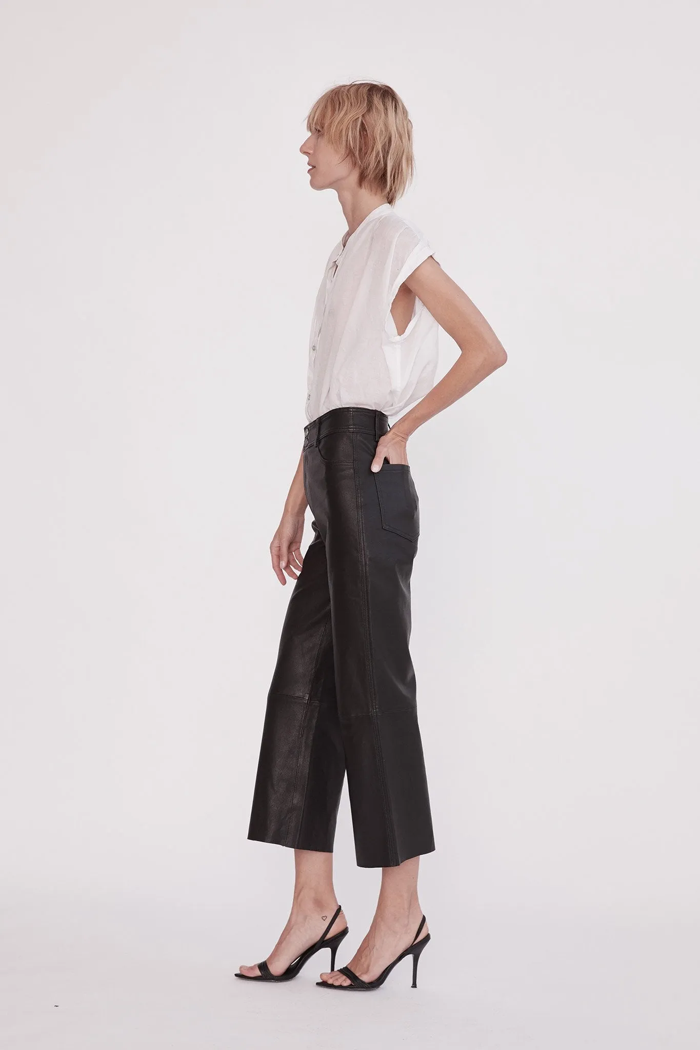 Prospect Pant Black Stretch Leather