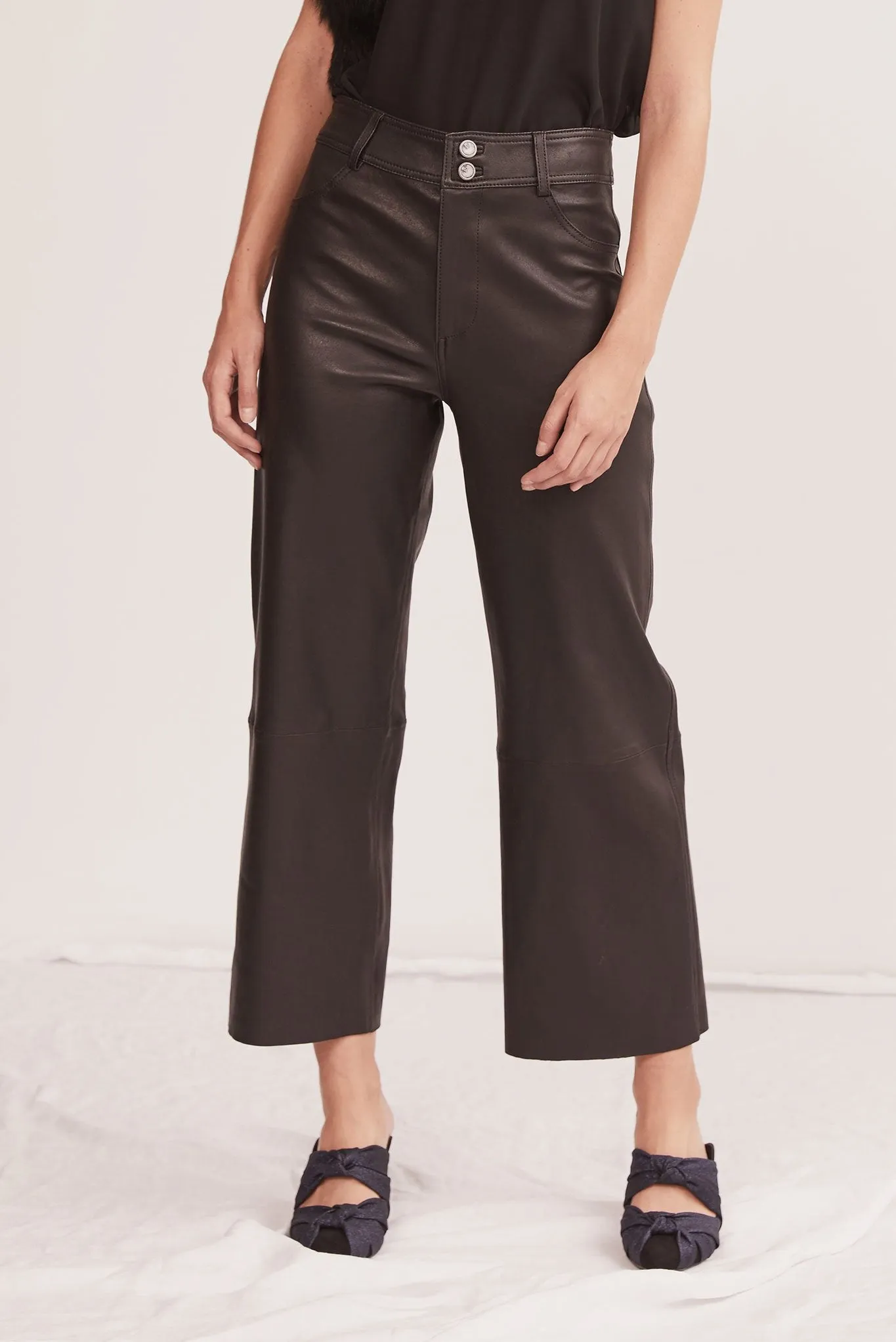 Prospect Pant Black Stretch Leather