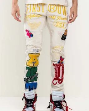 Art Dealer Graphic Slim Pants