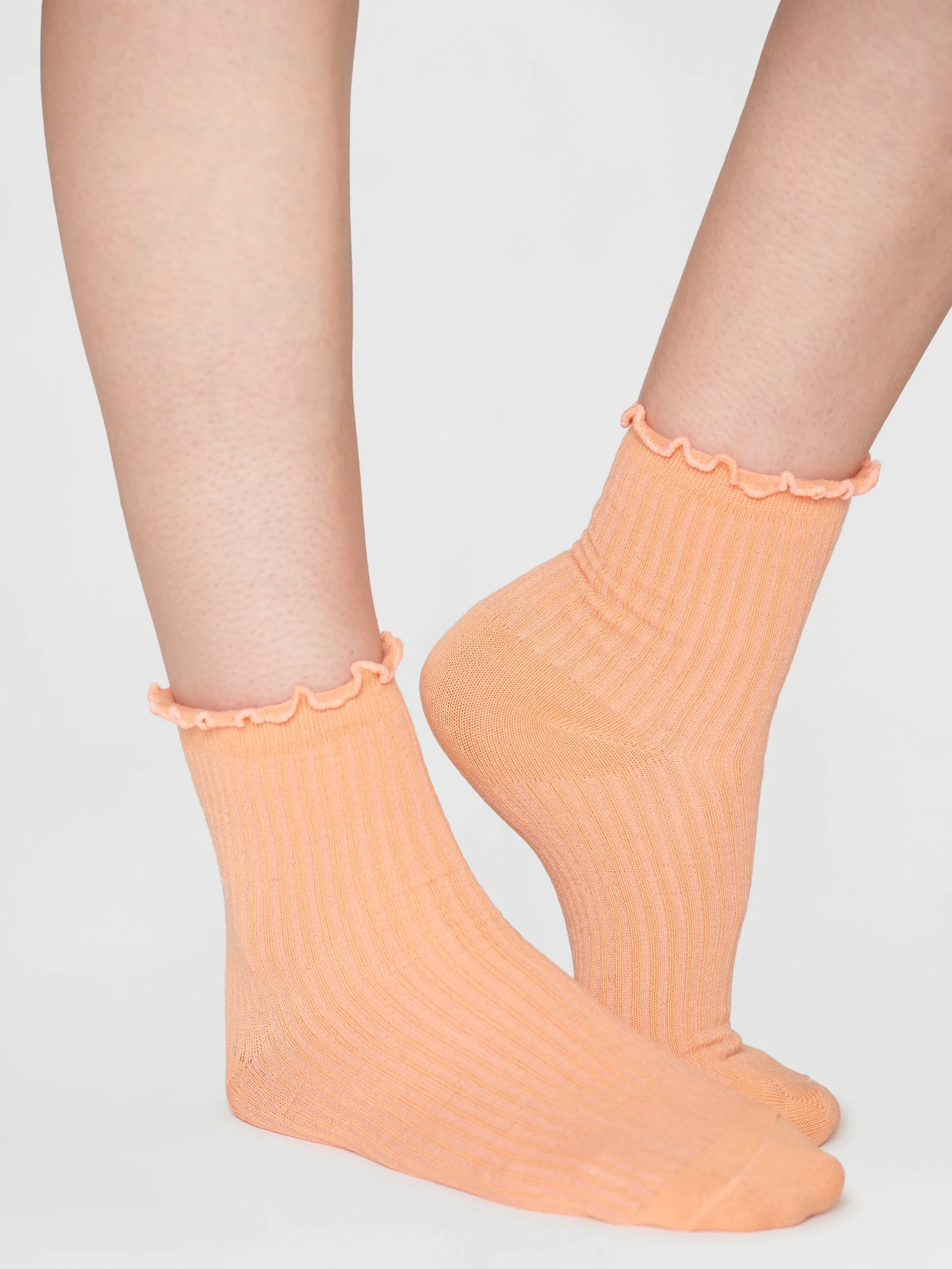 Babylock edge rib socks - GOTS/Vegan - Cadmium Orange