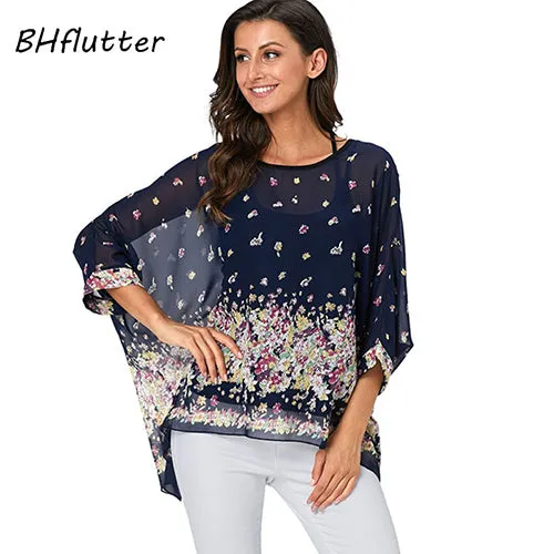 BHflutter 4XL 5XL 6XL Plus Size Blouse Shirt