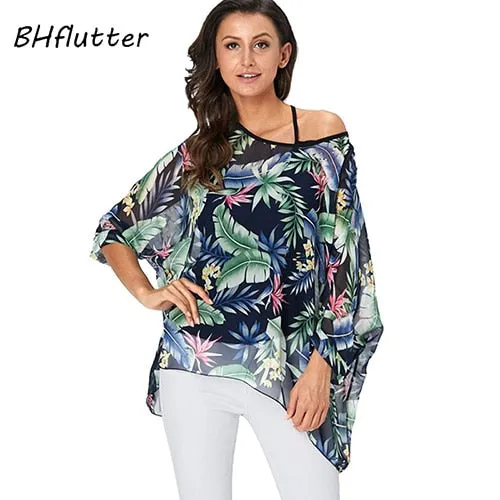 BHflutter 4XL 5XL 6XL Plus Size Blouse Shirt