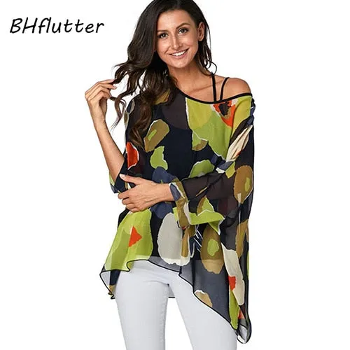 BHflutter 4XL 5XL 6XL Plus Size Blouse Shirt