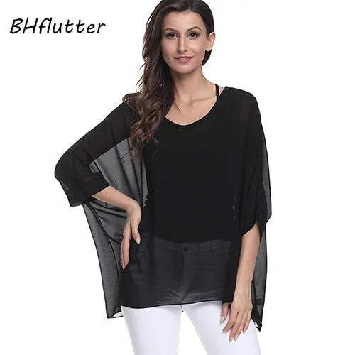 BHflutter 4XL 5XL 6XL Plus Size Blouse Shirt