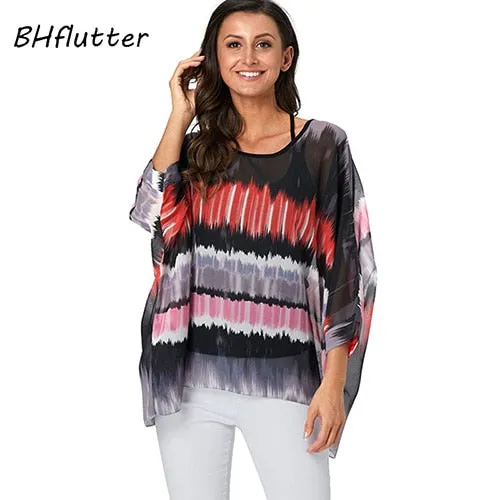 BHflutter 4XL 5XL 6XL Plus Size Blouse Shirt