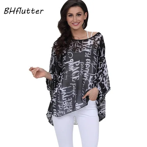 BHflutter 4XL 5XL 6XL Plus Size Blouse Shirt