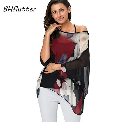 BHflutter 4XL 5XL 6XL Plus Size Blouse Shirt