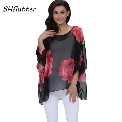 BHflutter 4XL 5XL 6XL Plus Size Blouse Shirt