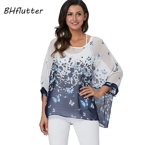 BHflutter 4XL 5XL 6XL Plus Size Blouse Shirt