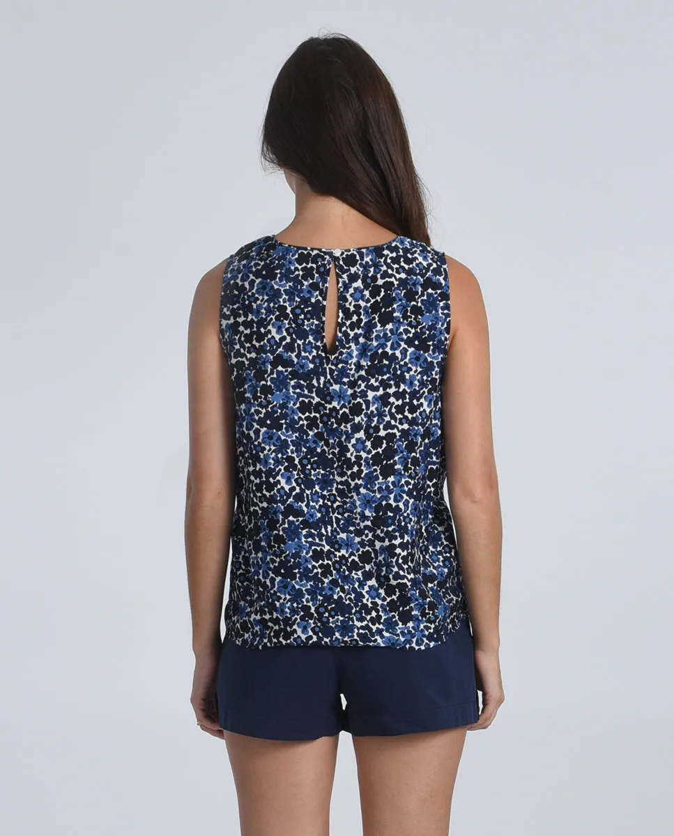 Molly Bracken shirt LA1342, sleeveless print