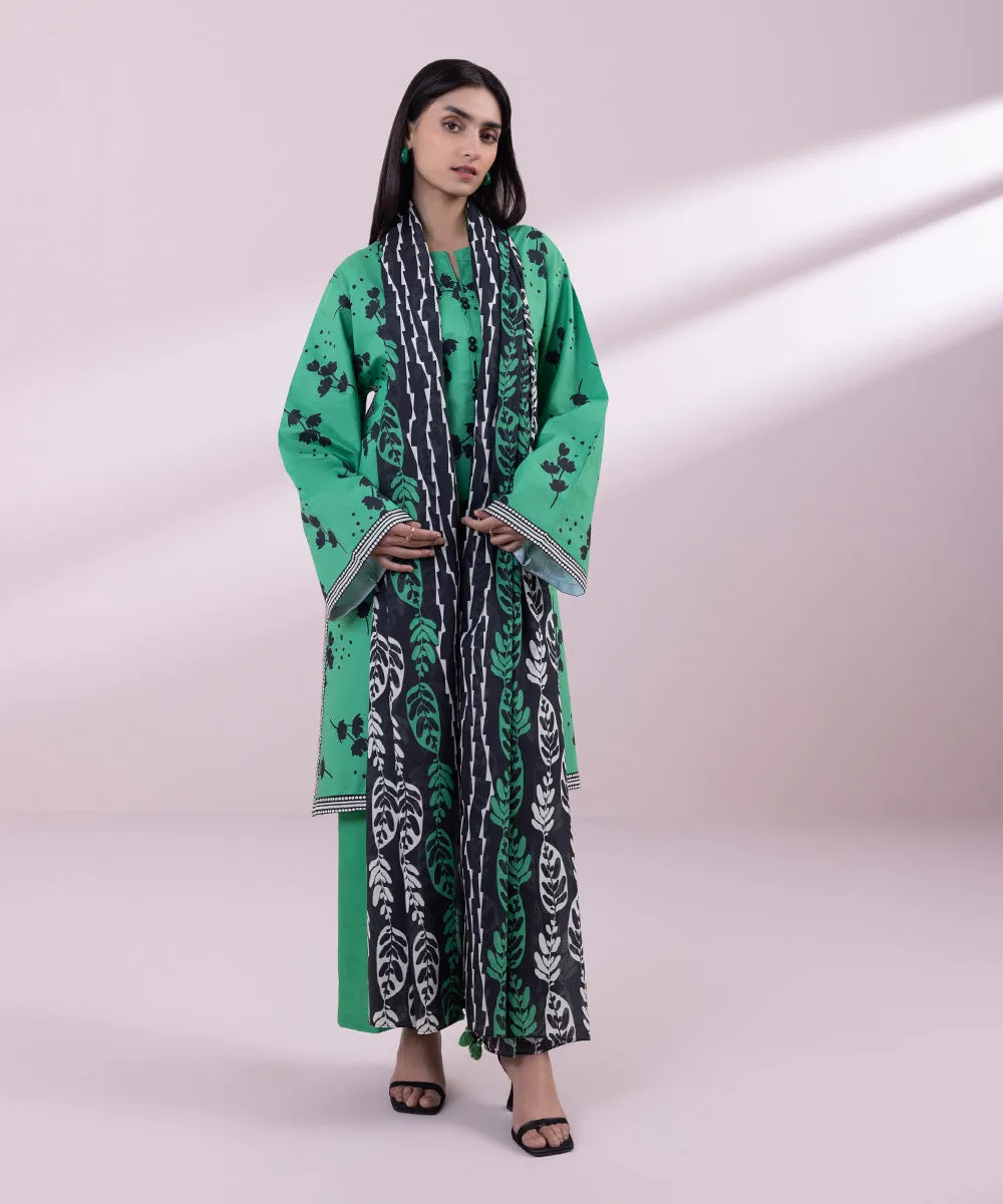 3 Piece - Printed Lawn Suit