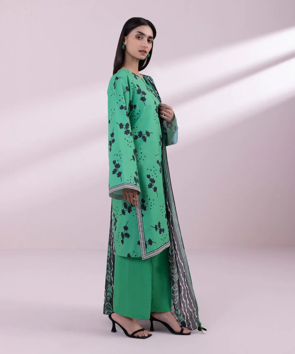 3 Piece - Printed Lawn Suit