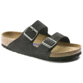 Birkenstock Arizona SFB Velvet Grey Suede Leather Regular Fit