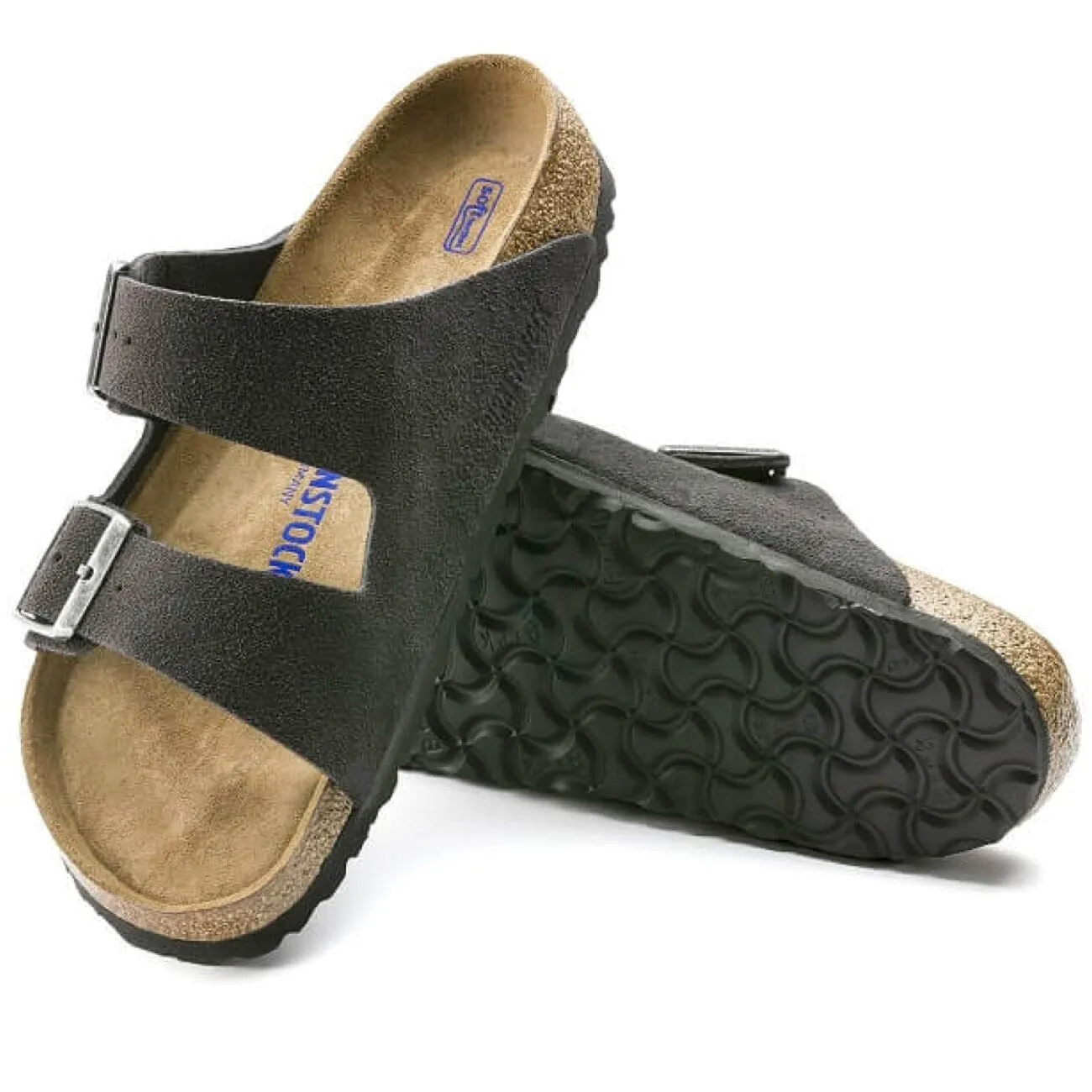 Birkenstock Arizona SFB Velvet Grey Suede Leather Regular Fit