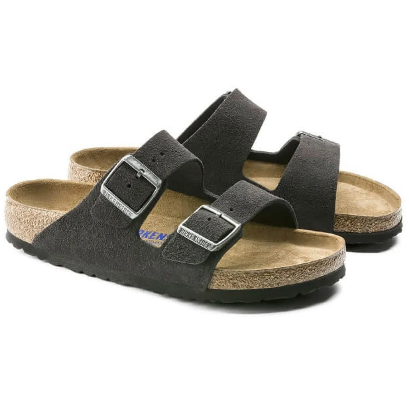 Birkenstock Arizona SFB Velvet Grey Suede Leather Regular Fit