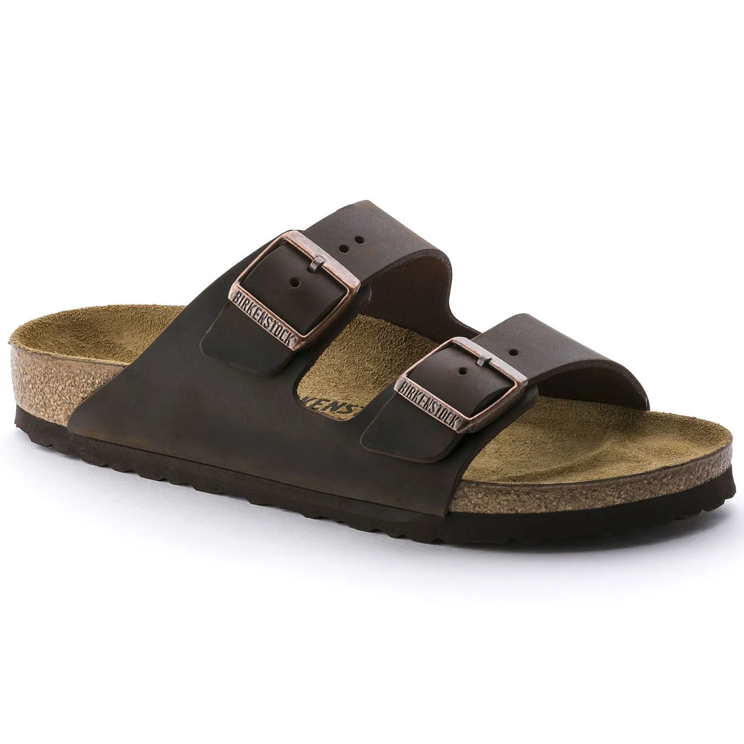 Birkenstock Classic, Arizona, Natural Leather, Regular Fit, Habana