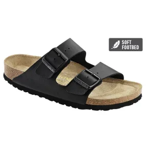 Birkenstock Classic, Arizona, Birko-Flor, Soft Footbed, Regular Fit, Black