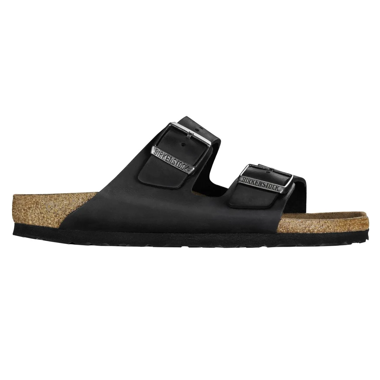 Birkenstock Classic, Arizona, Oiled Leather, Regular Fit, Black