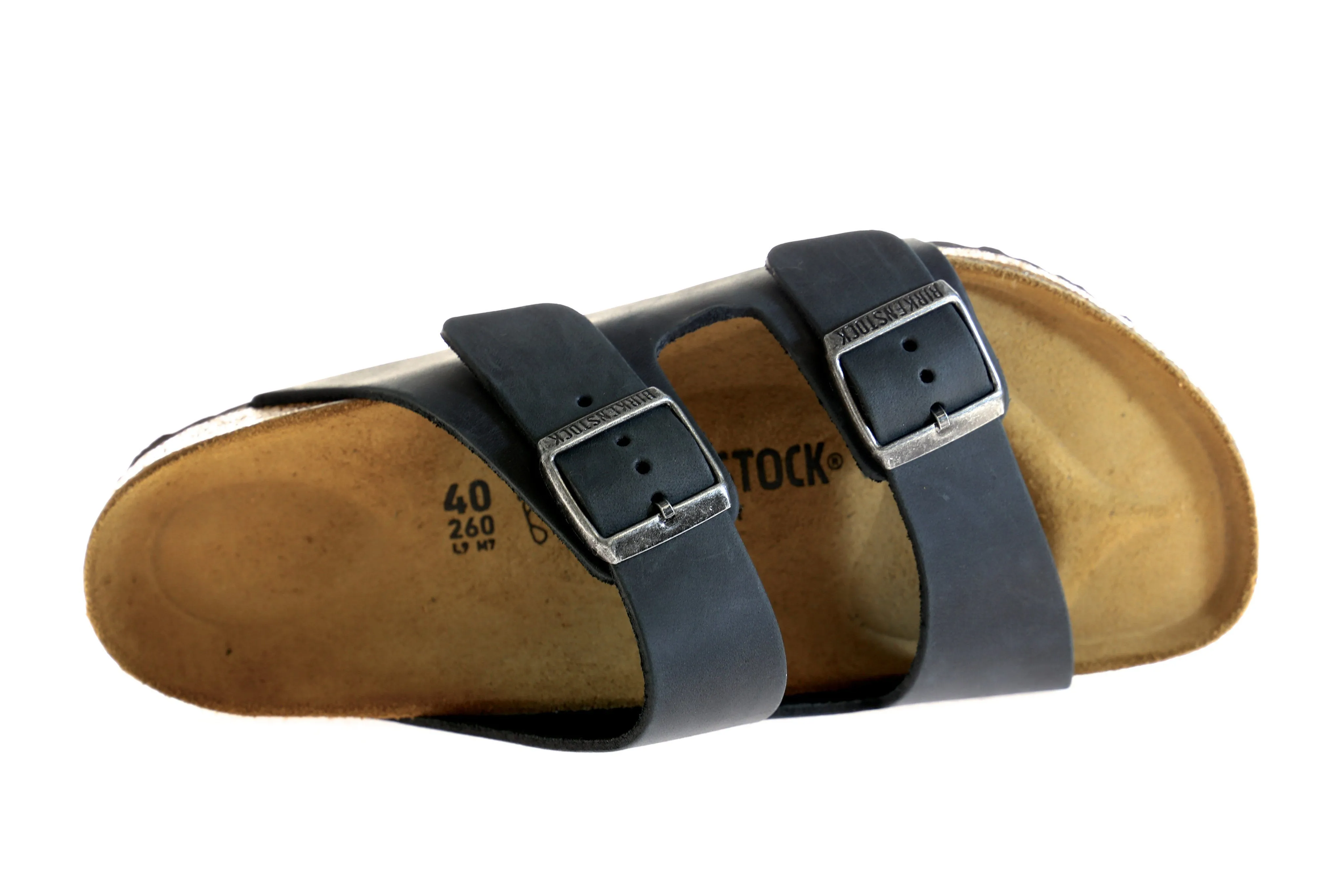 Birkenstock Classic, Arizona, Oiled Leather, Regular Fit, Black