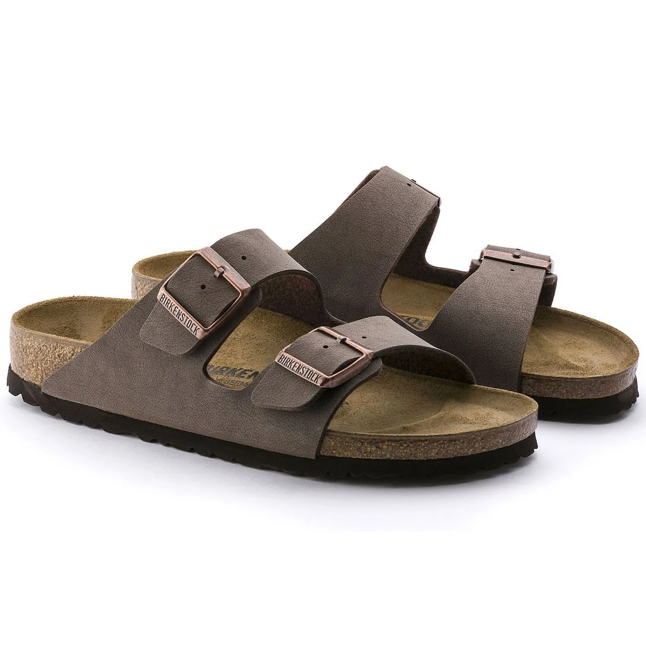 Birkenstock Classic, Arizona, Birko-Flor Nubuck, Narrow Fit, Mocca