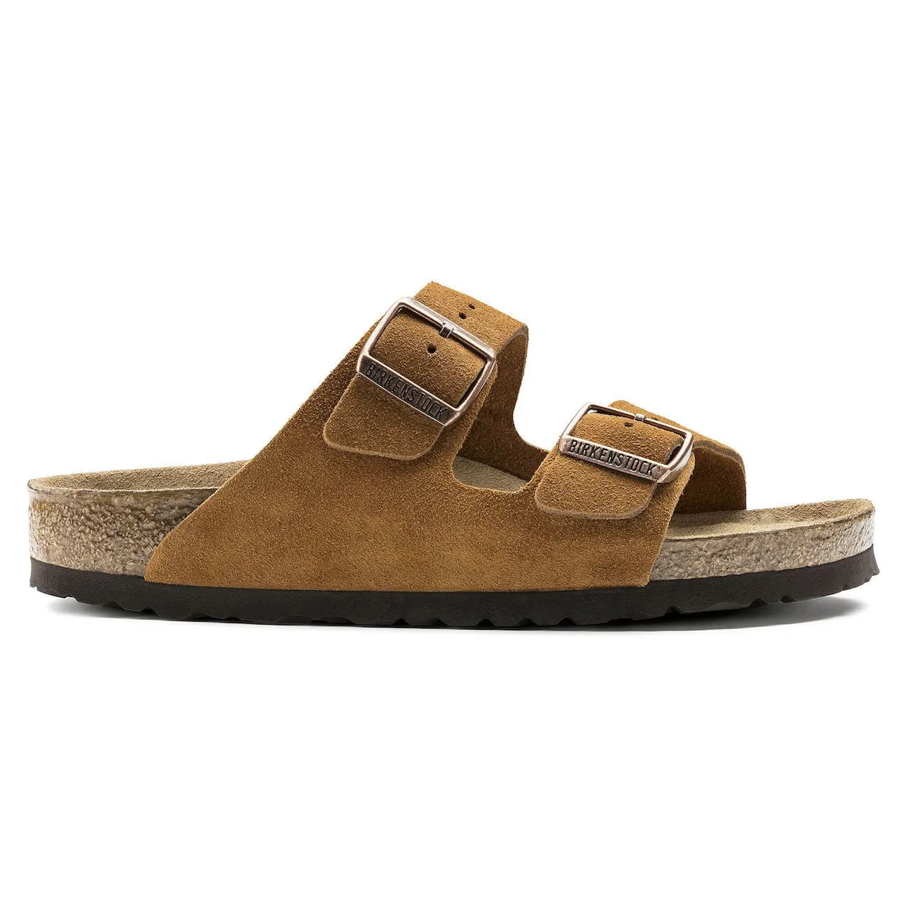 Birkenstock Classic, Arizona, Suede Leather, Soft-Footbed, Regular Fit, Mink