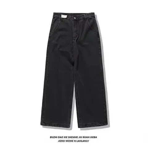 Hip Hop Death Anime Graphic Baggy Jeans Jeans Harajuku Denim Y2k Pants Men Women Goth New High Waist Wide Trousers