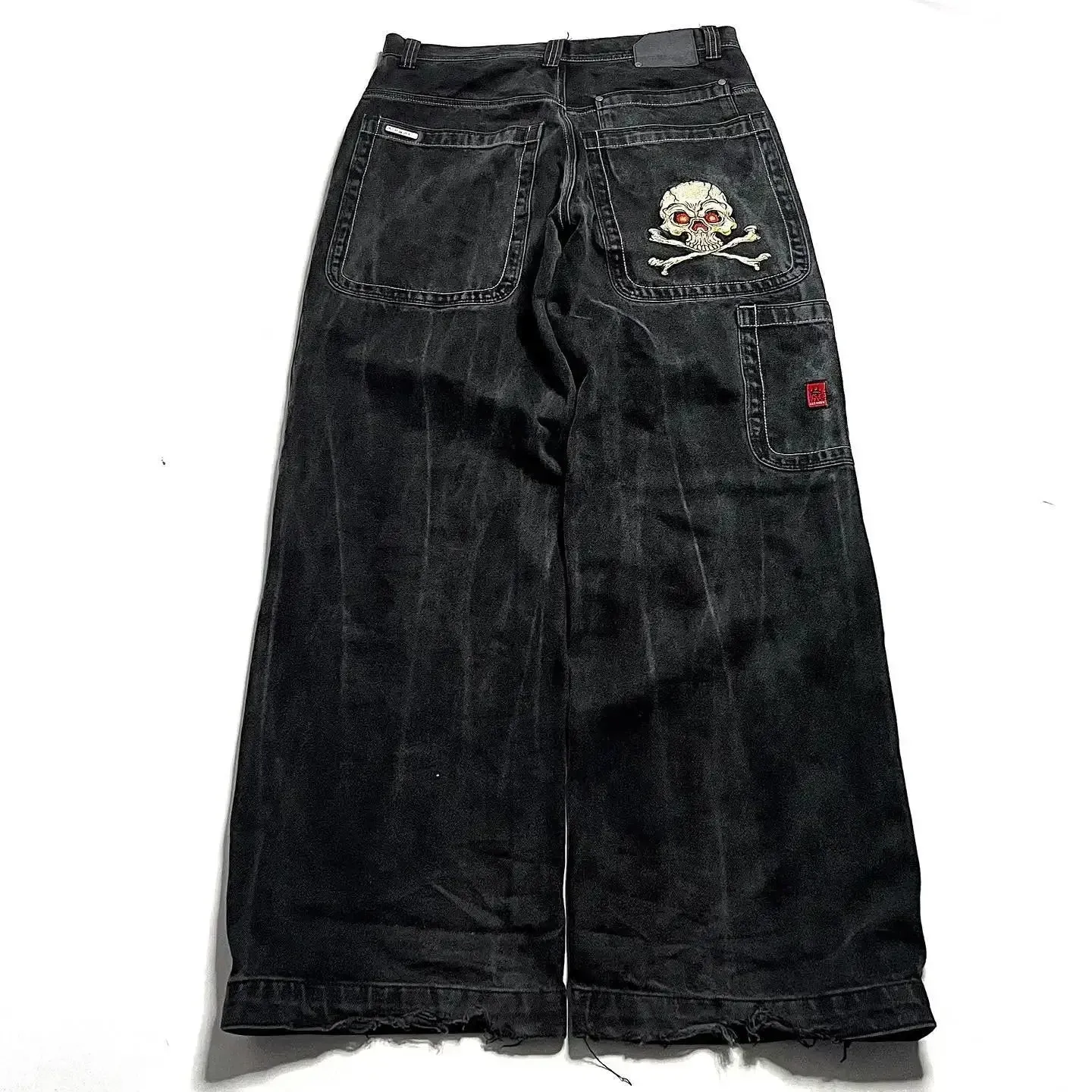 Hip Hop Death Anime Graphic Baggy Jeans Jeans Harajuku Denim Y2k Pants Men Women Goth New High Waist Wide Trousers