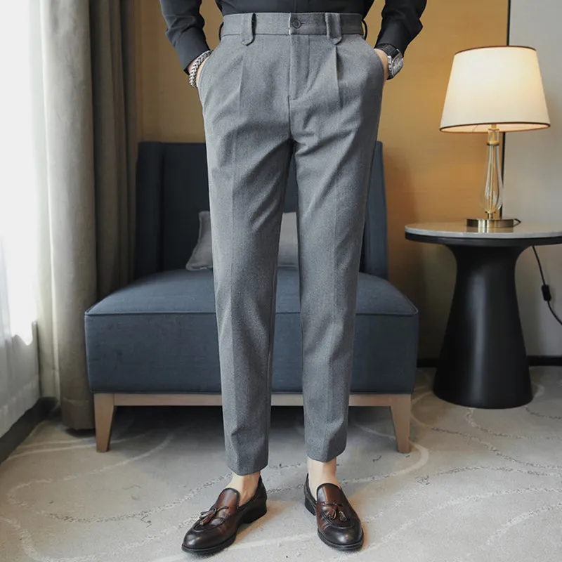 British Casual Slim Suit Pants