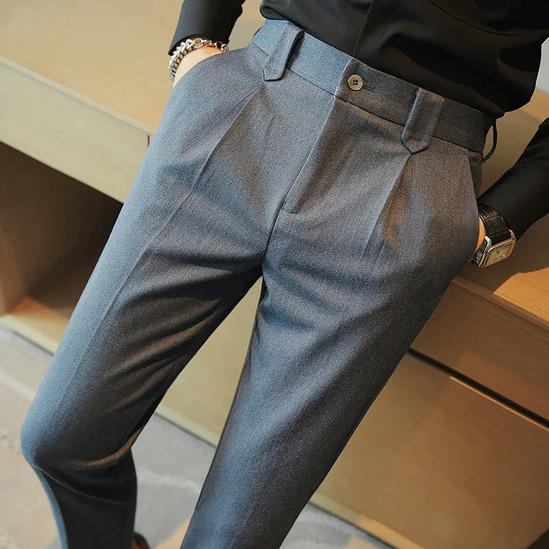 British Casual Slim Suit Pants