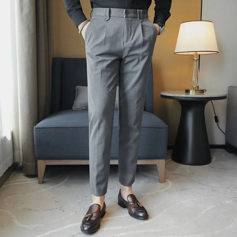 British Casual Slim Suit Pants