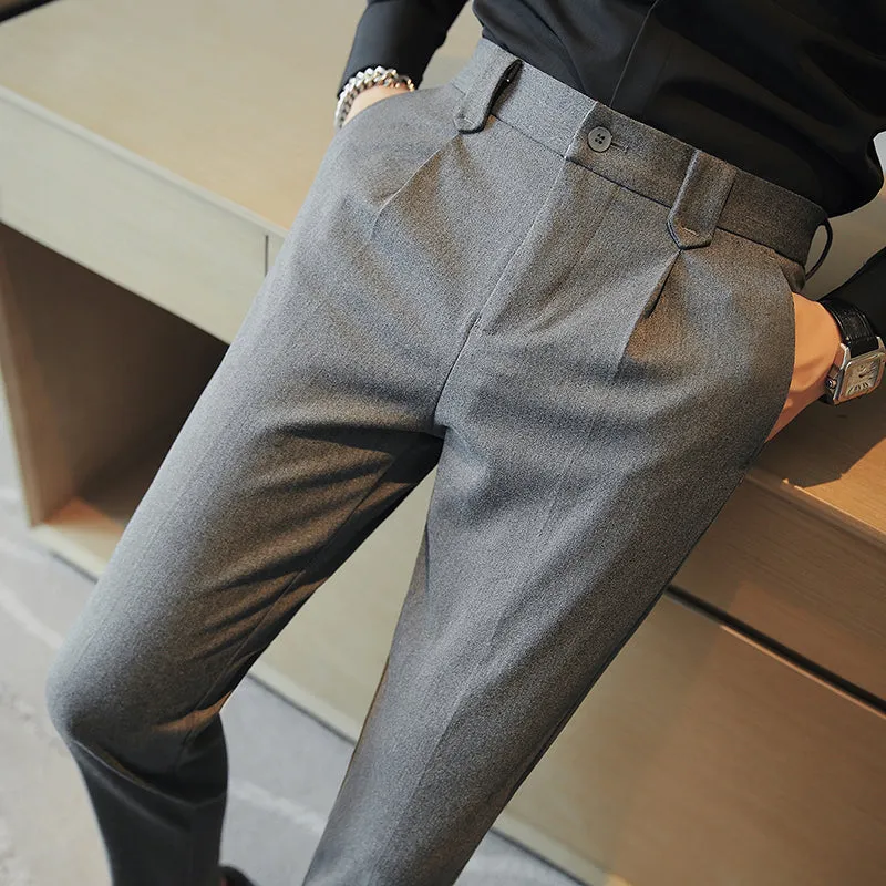 British Casual Slim Suit Pants