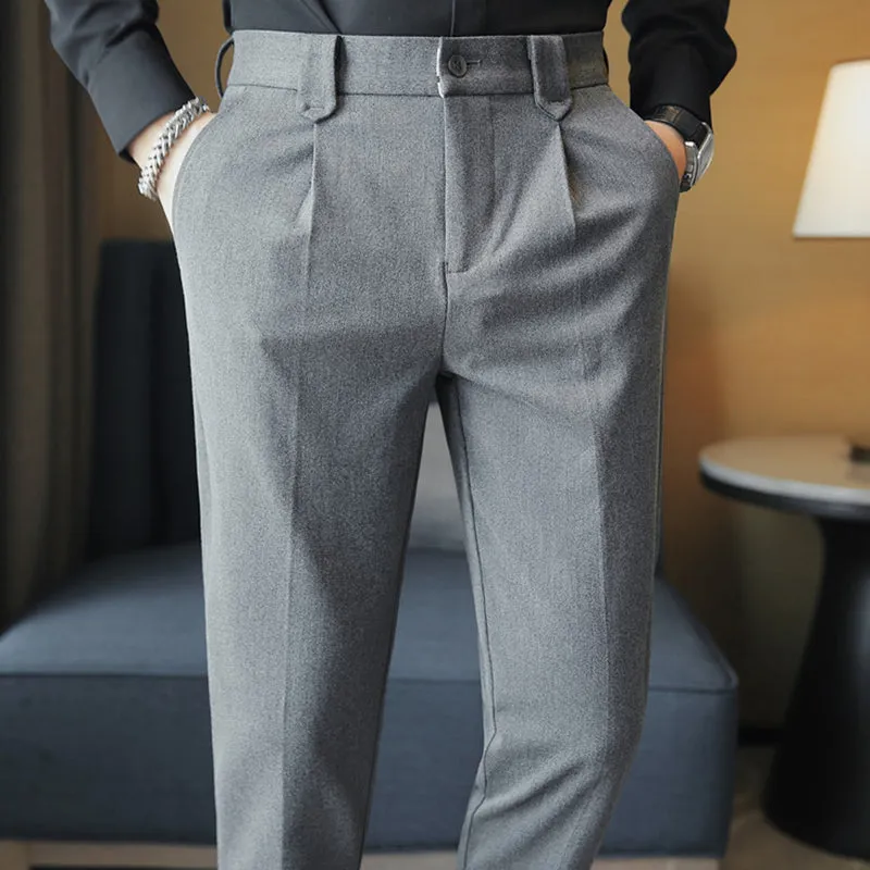 British Casual Slim Suit Pants