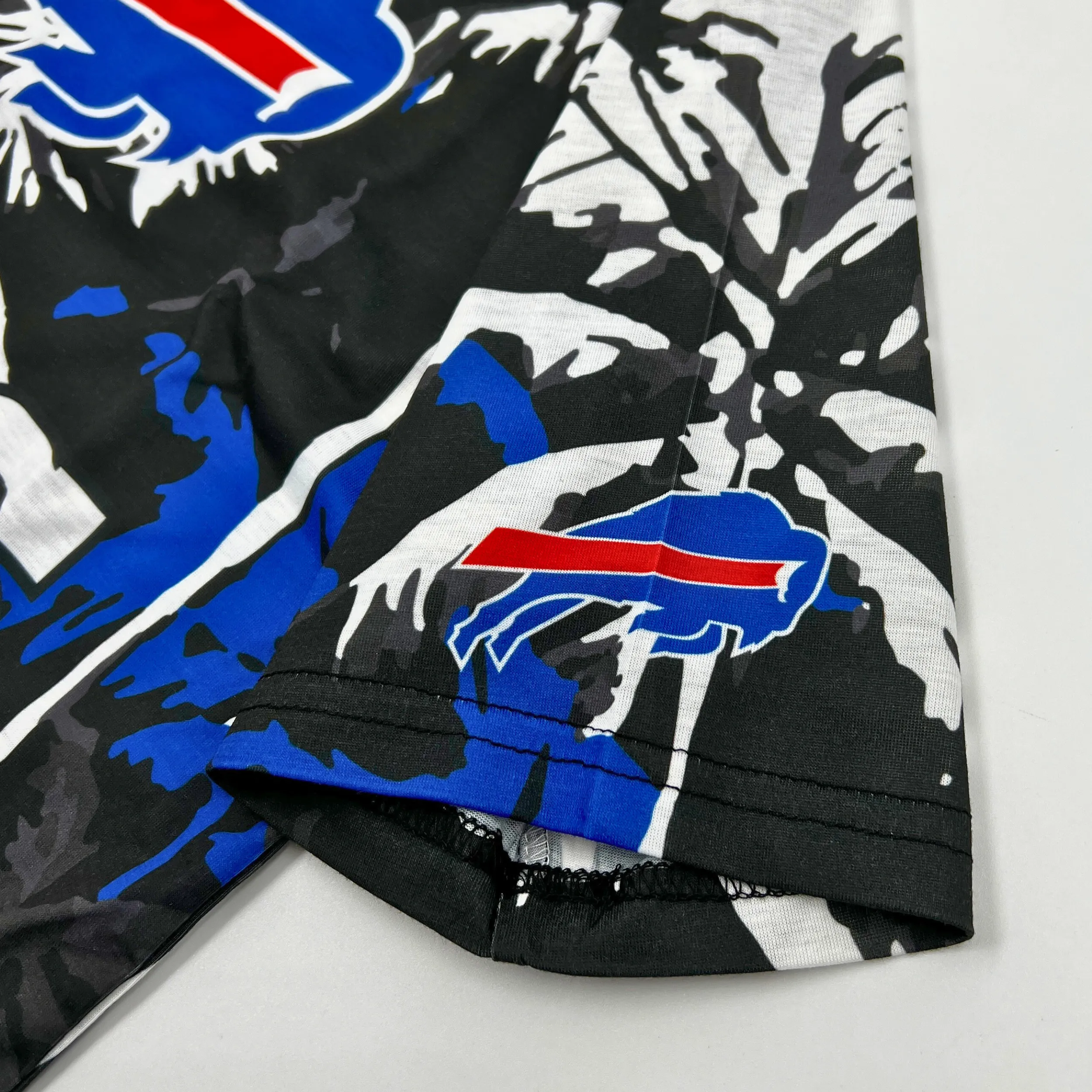 Buffalo Bills Floral Palm Rash Guard Short Sleeve Shirt