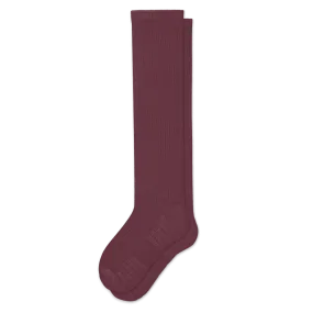 Burgundy Compression Socks