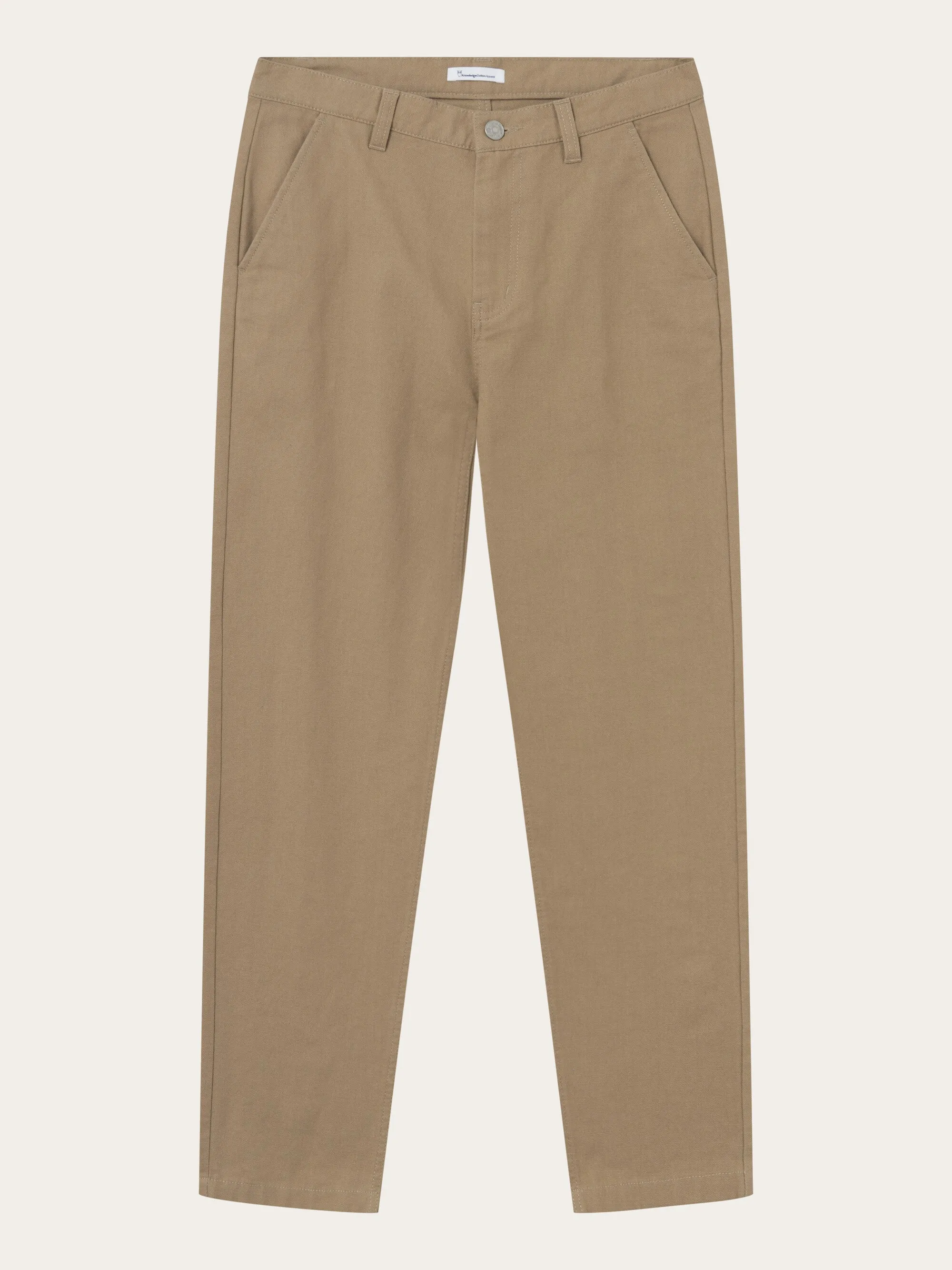 CALLA tapered mid-rise canvas workwear pants - Kelp melange