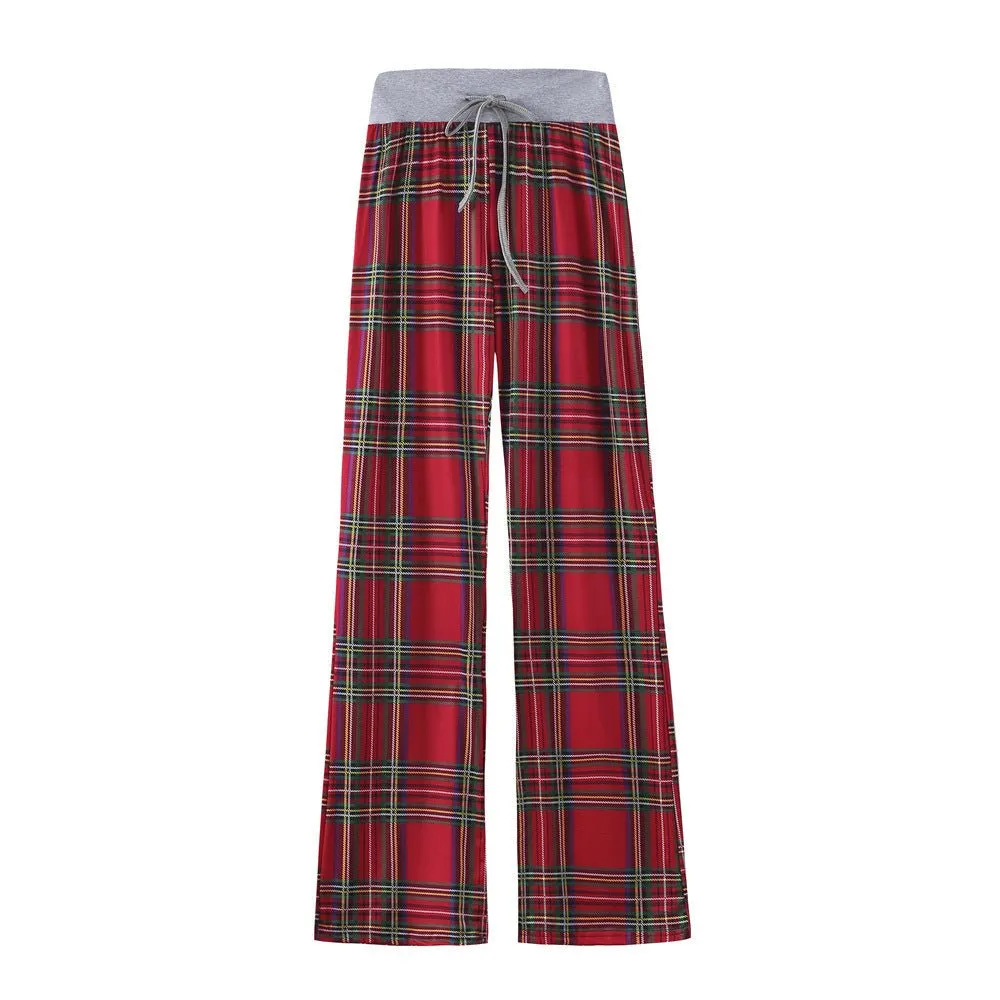 Casual Drawstring Elastic Lounge Pajama Pants