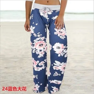 Casual Drawstring Elastic Lounge Pajama Pants