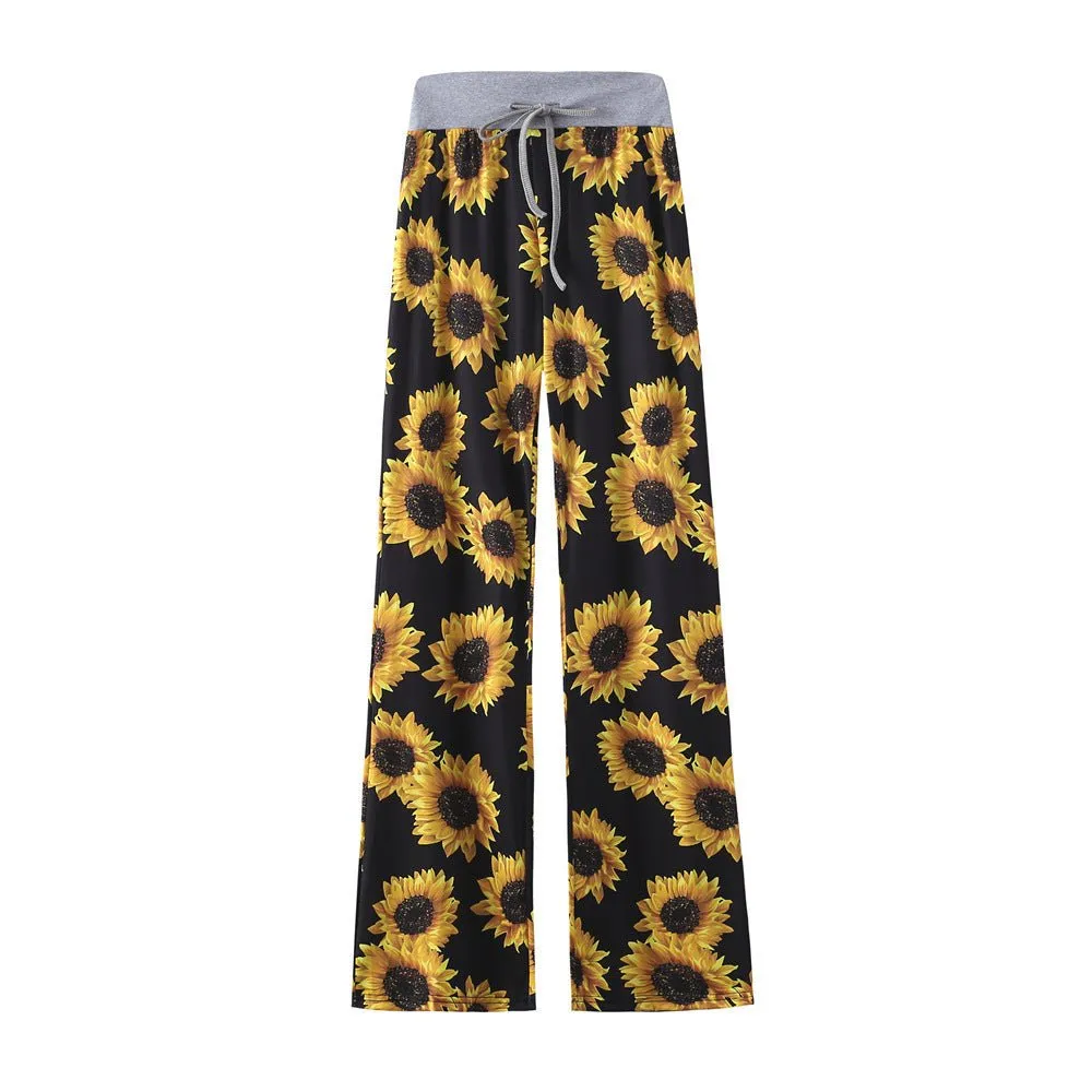 Casual Drawstring Elastic Lounge Pajama Pants