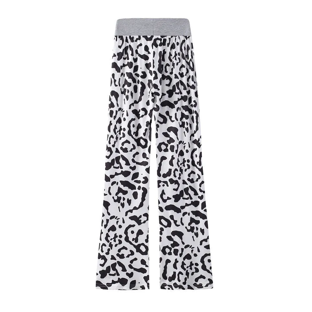 Casual Drawstring Elastic Lounge Pajama Pants