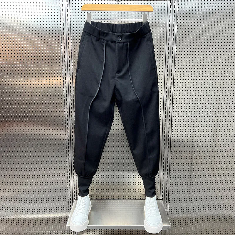 Casual Solid Color Straight Leg Ankle-length Pants